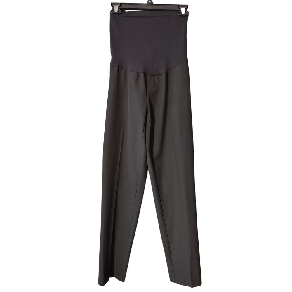Motherhood Maternity Pants XS Women Secret Fit Belly Black Straight Career Work
